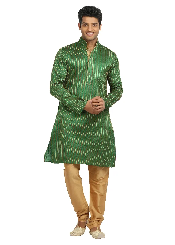 Don’t Miss Out Green Pinstripes Indian Wedding Kurta Pajama Sherwani - Indian Ethnic Wear for Men Don’t Miss Out Green Pinstripes Indian Wedding Kurta Pajama Sherwani - Indian Ethnic Wear for Men