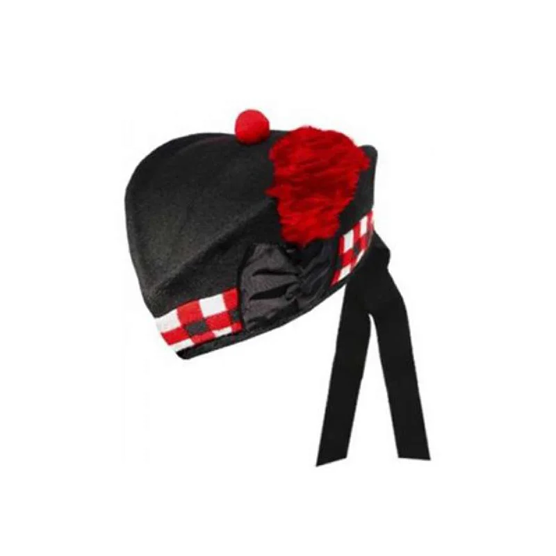Members Only Black Glengarry Red White Black Diced