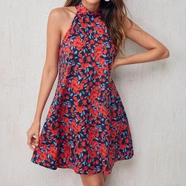 Today’s Special Floral Tie Neck Dress