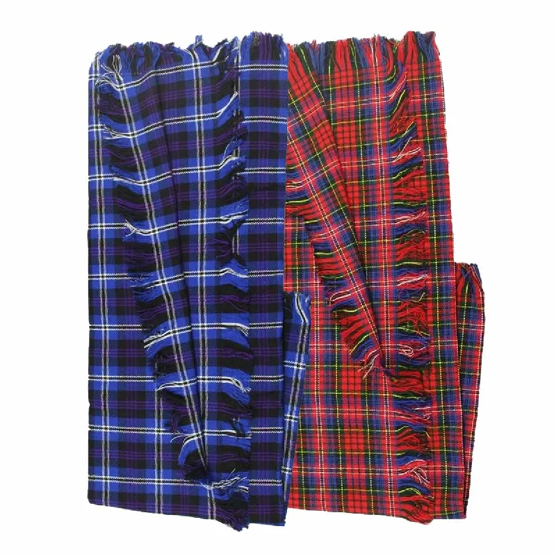 Weekend Deal Acrylic Wool Tartan Fly Plaid Light Weight
