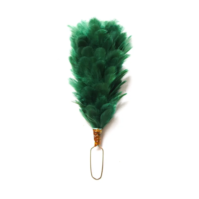 Mega Sale Feather Hackle Green 4 Inches