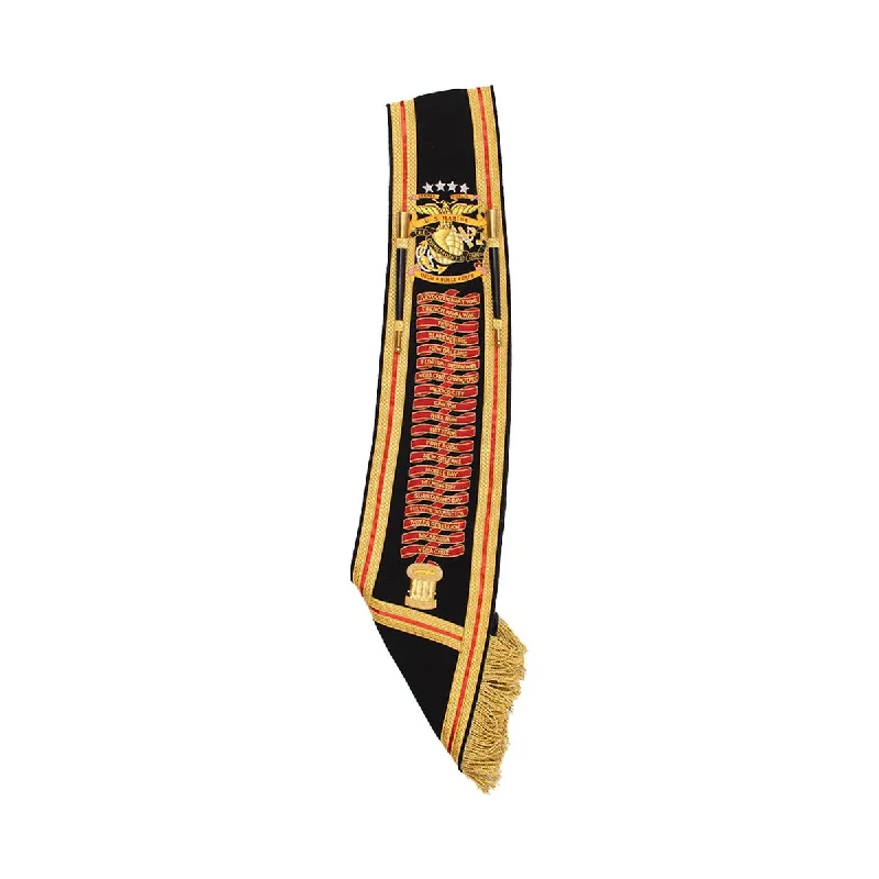 Deal Mania Pipe Major or Drum Major Hand Embroidered Baldric Sash Custom Made
