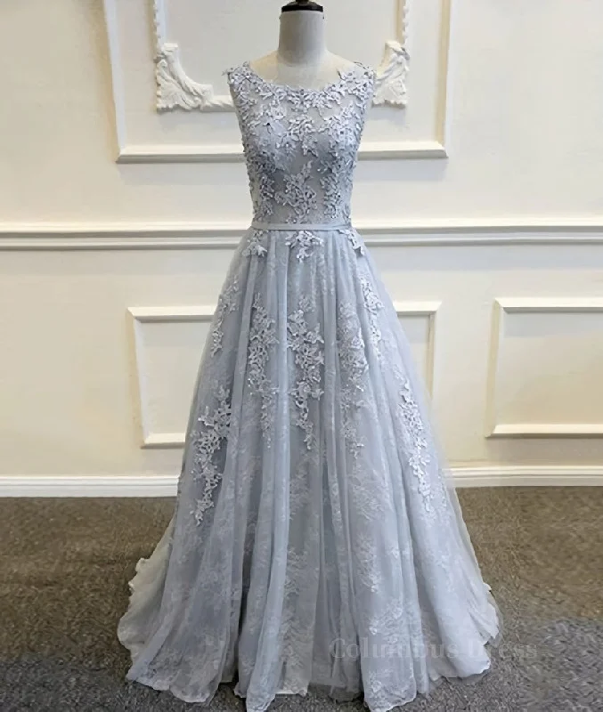 Early Bird Discount Round Neck Appliques Vintage Tulle Lace Corset Prom Dresses, Corset Bridesmaid Dresses outfit Early Bird Discount Round Neck Appliques Vintage Tulle Lace Corset Prom Dresses, Corset Bridesmaid Dresses outfit