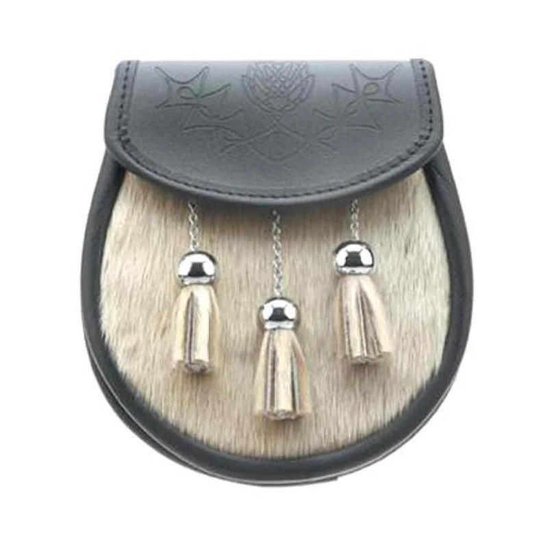 Price Drop Semi Dress Sealskin Sporran 3 Tassels With Chain Belt