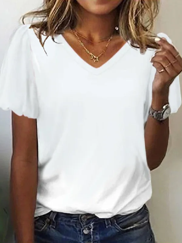 Huge Discounts Womens Casual V Neck T-Shirt  WW61