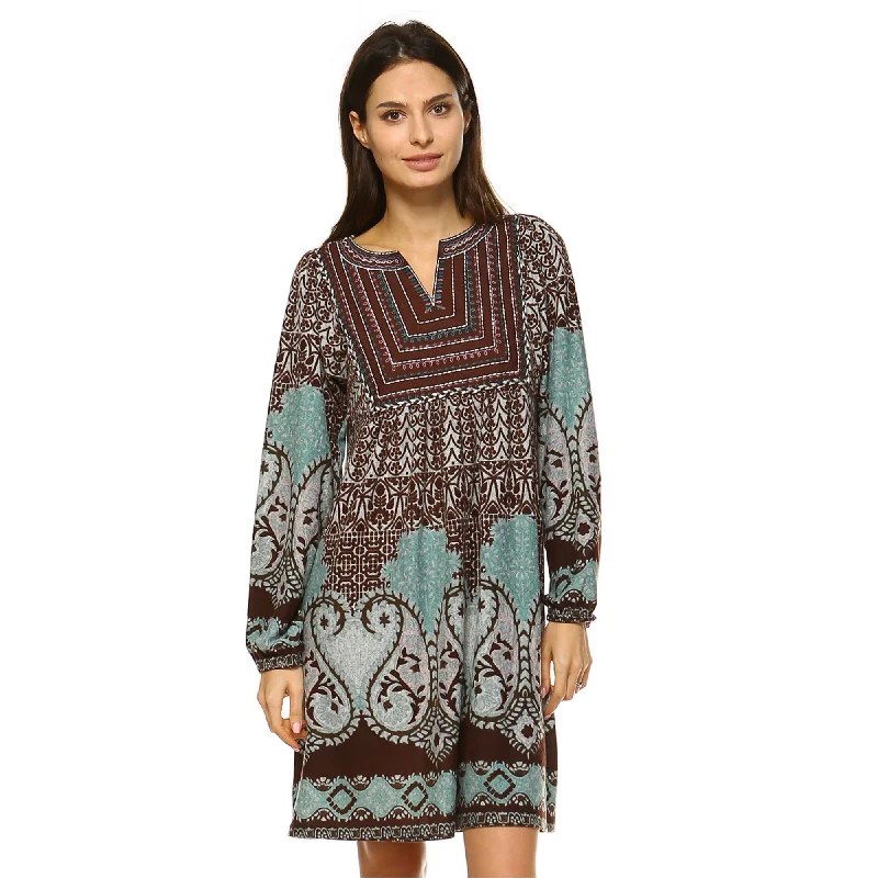 Early Bird Discount White Mark Women s Phoebe Embroidered Sweater Dress