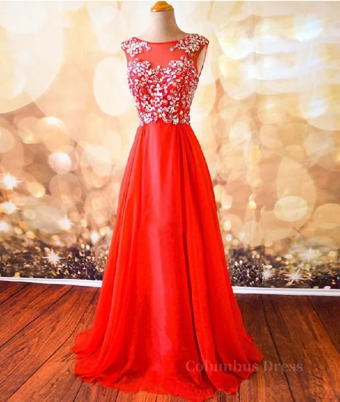 Unmissable Offer Round Neck Beaded Red Corset Prom Dresses, Red Corset Formal Dresses, Red Evening Dresses outfit Unmissable Offer Round Neck Beaded Red Corset Prom Dresses, Red Corset Formal Dresses, Red Evening Dresses outfit