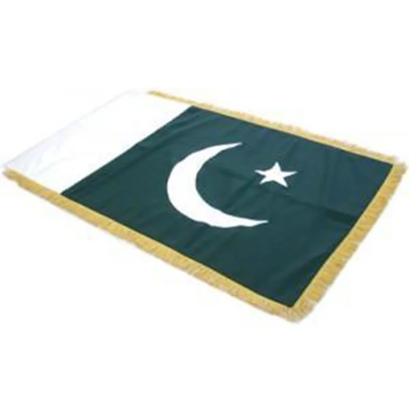 Crazy Savings Pakistan Full Size Double Sided Hand Embroidered Flag