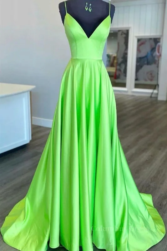 Act Now Simple A Line V Neck Green Satin Long Corset Prom Dress, V Neck Green Corset Formal Graduation Evening Dress outfit Act Now Simple A Line V Neck Green Satin Long Corset Prom Dress, V Neck Green Corset Formal Graduation Evening Dress outfit