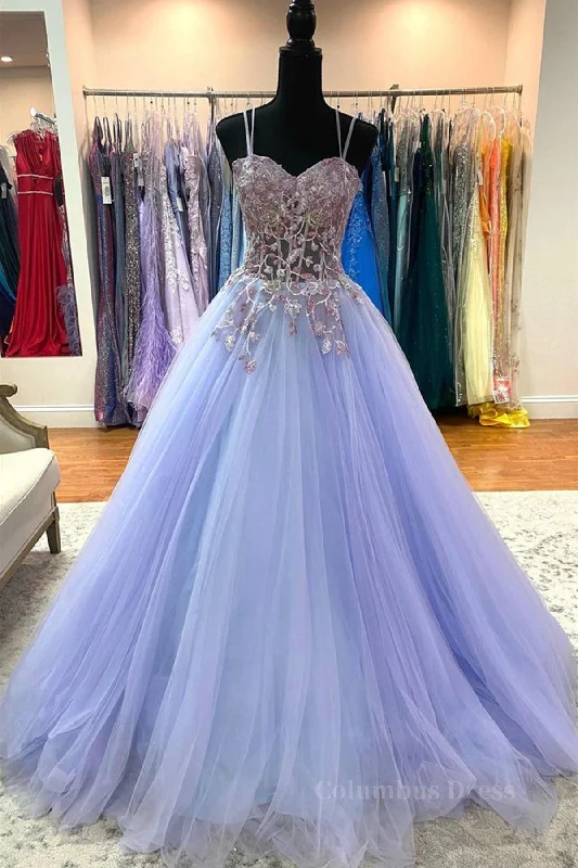 Weekend Special Sweetheart Neck Purple Tulle Long Corset Prom Dress with Lace Appliques, Purple Lace Corset Formal Graduation Evening Dress outfit Weekend Special Sweetheart Neck Purple Tulle Long Corset Prom Dress with Lace Appliques, Purple Lace Corset Formal Graduation Evening Dress outfit