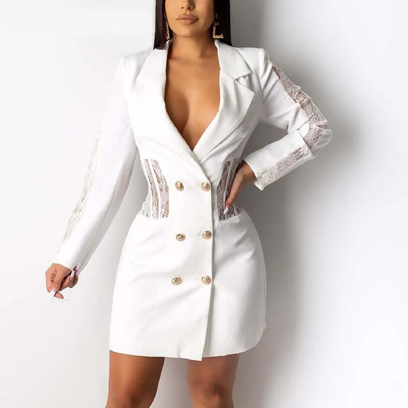 Factory Direct Sale Women's Autumn V-Neck Slim Dress