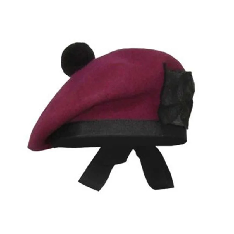Doorbuster Deal Plain Balmoral Cap Maroon Color