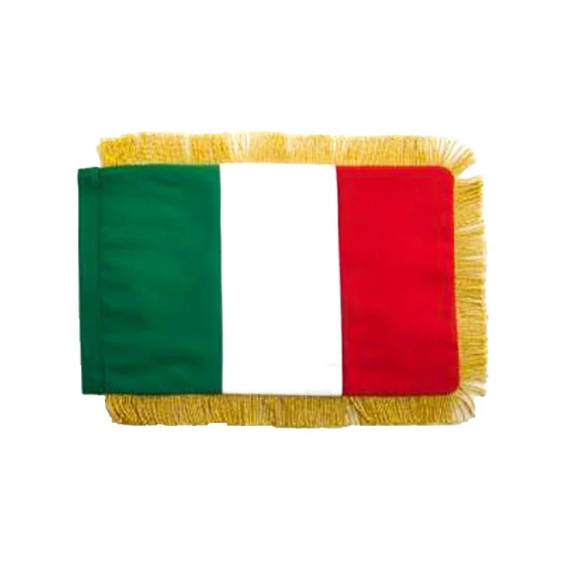 Savings Galore Italy Table Size Double Sided Hand Embroidered Flag