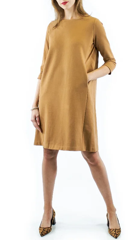 Act Fast Jersey Dress - Cappuccino