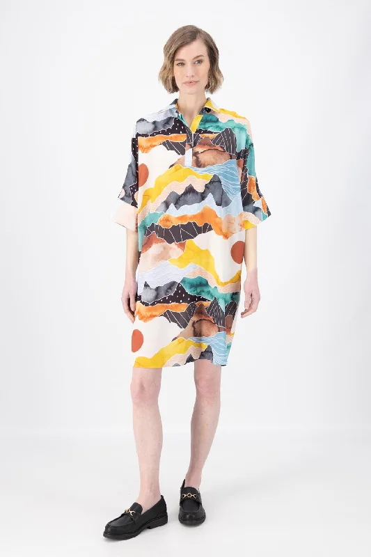 Value Deals Vista Estilo Shift Dress Orange
