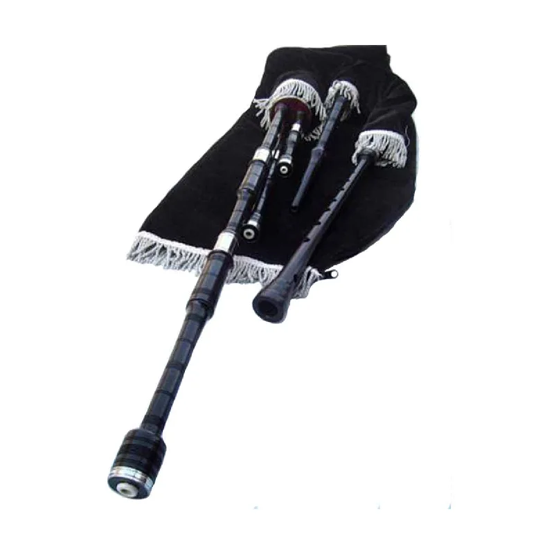 Referral Discount African Blackwood Lowland Border Pipes Without Bellows Set