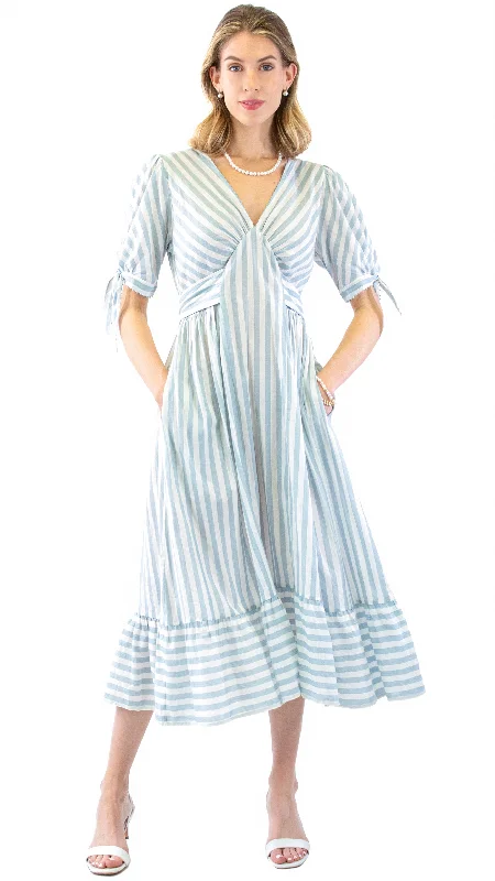 Exclusive Preview Allison Dress - French Blue / Ivory
