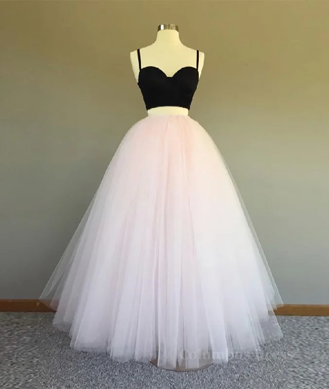 Crazy Deals Sweetheart Neck Spaghetti Straps 2 Pieces Black Top Light Pink Long Corset Prom Dress, Light Pink Corset Formal Dress, Evening Dress outfit Crazy Deals Sweetheart Neck Spaghetti Straps 2 Pieces Black Top Light Pink Long Corset Prom Dress, Light Pink Corset Formal Dress, Evening Dress outfit