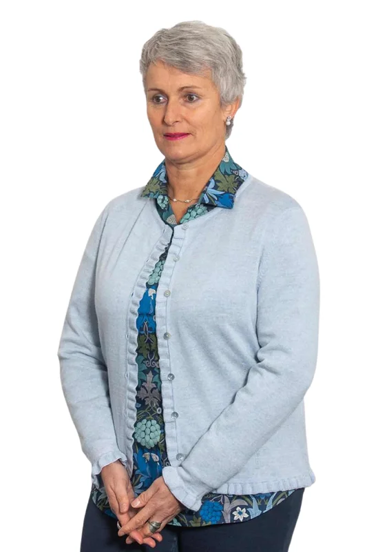 Limited Time Offer Frill Trim Cardigan