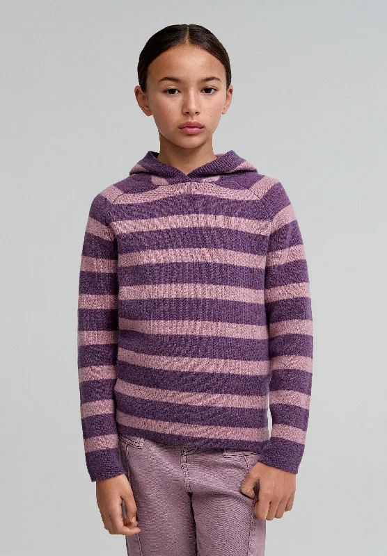 Special Price STRIPES HOODIE TRICOT GIRLS