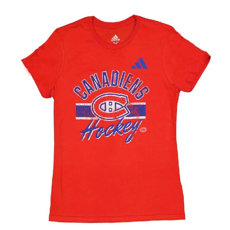 Don't Wait adidas - Women's Montreal Canadiens Blend T-Shirt (IB5640)