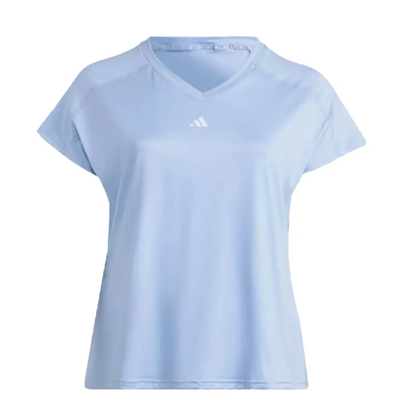 Lowest Price adidas - Women's Aeroready Train Essentials V-Neck T-Shirt (Plus Size) (HR7871)