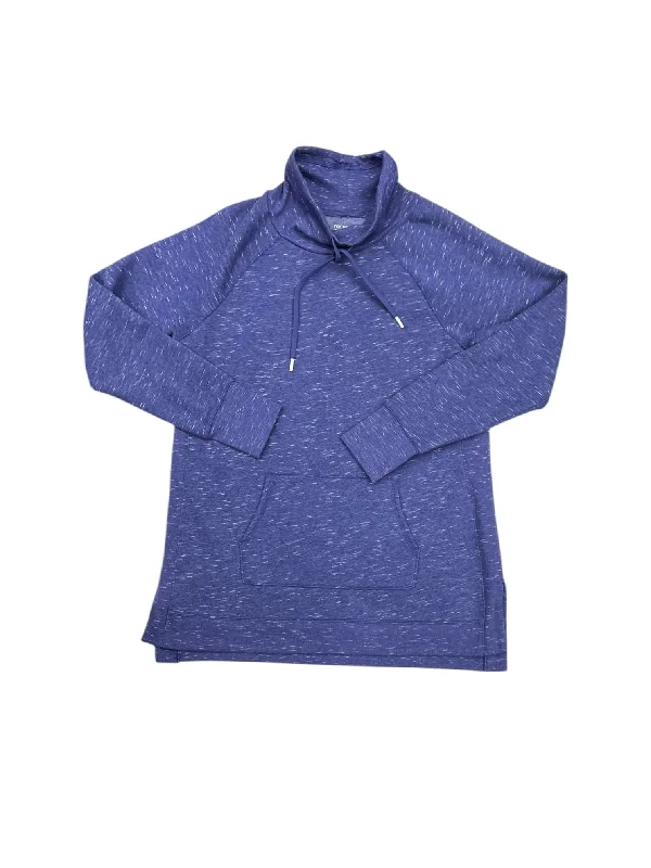 Amazing Deals Athletic Sweatshirt Collar By Tek Gear In Blue, Size: Xl