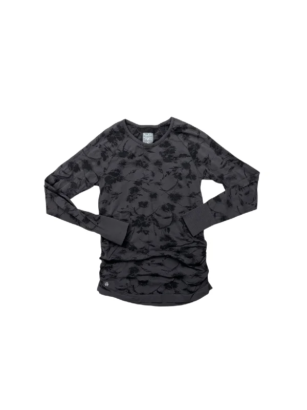 Deep Discounts Athletic Top Long Sleeve Crewneck By Athleta In Black, Size: M