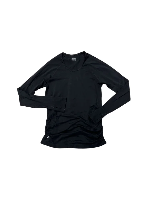 Daily Deals Athletic Top Long Sleeve Crewneck By Athleta In Black, Size: M