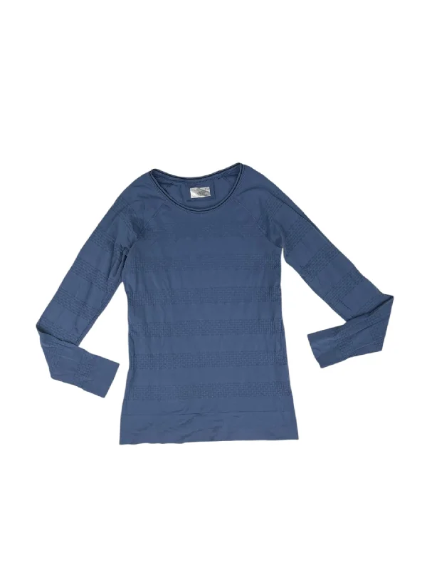 Fantastic Deals Athletic Top Long Sleeve Crewneck By Athleta In Blue, Size: S