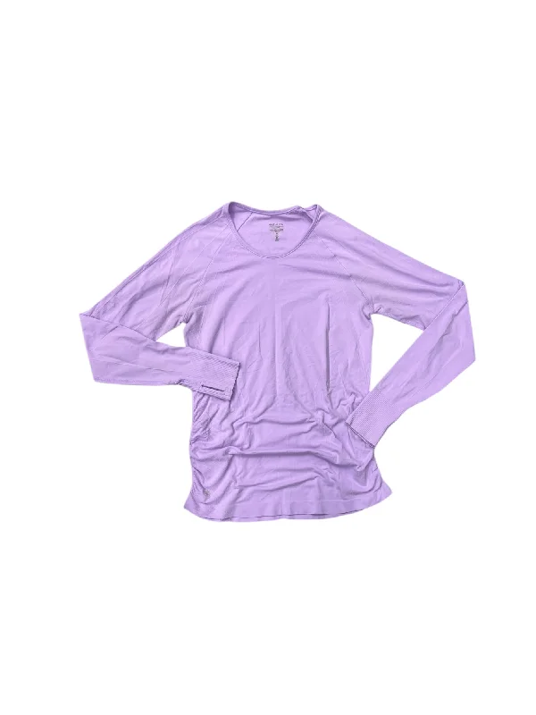 Can't Miss Athletic Top Long Sleeve Crewneck By Athleta In Purple, Size: M