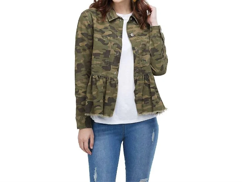 Huge Discounts Banks Denim Jacket In Camo