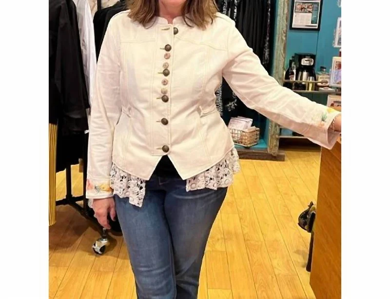 Overstock Birth Of Venus Jacket In Natural Ivory