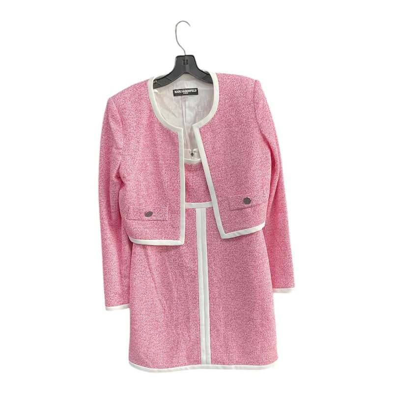 Weekend Deal Blazer By Karl Lagerfeld In Pink, Size: 8