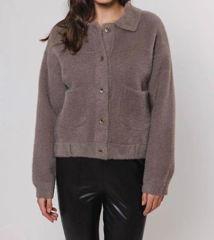 Low Prices Bubbly Jacket In Taupe