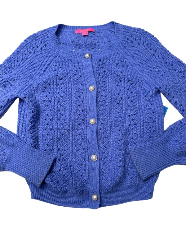 Hurry In Cardigan By Lilly Pulitzer In Purple, Size: M