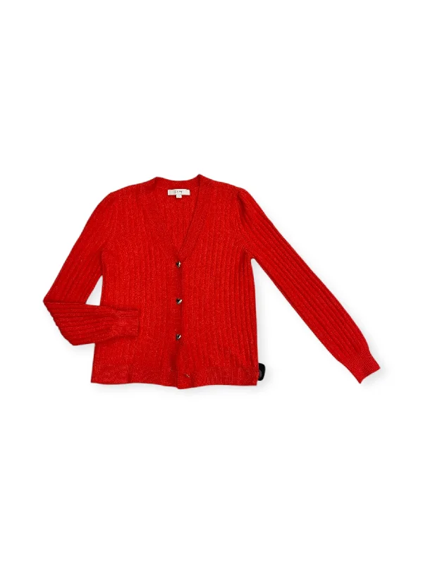 Price Drop Cardigan By Loft In Orange, Size: S