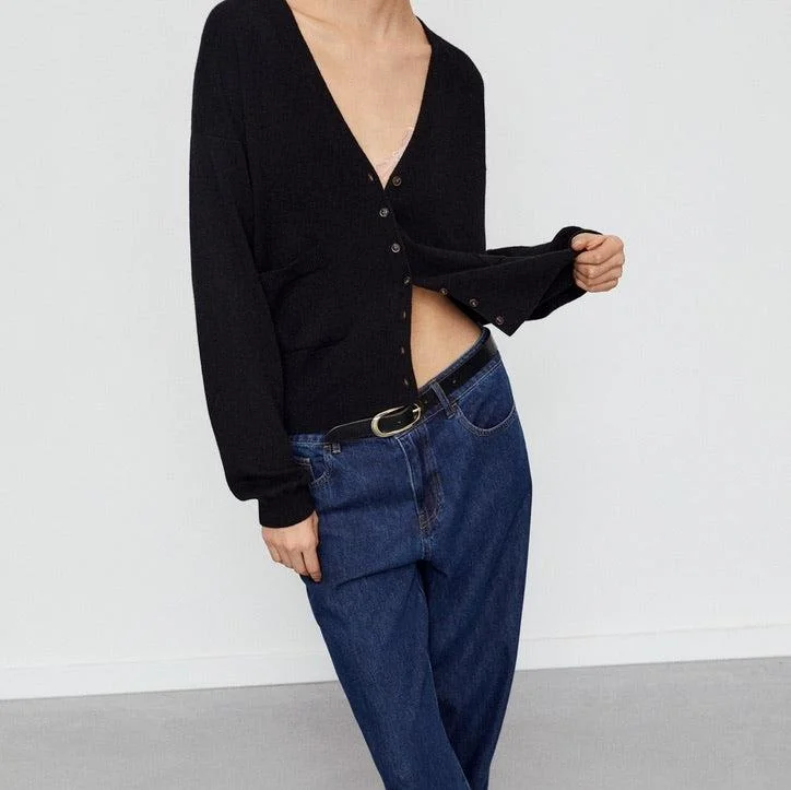 Flash Deals Cocoon Cardigan in Black