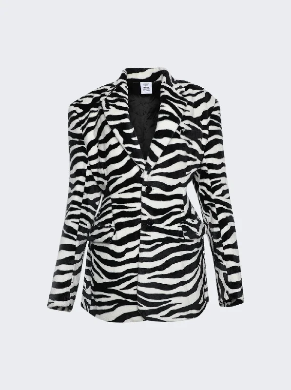 Midnight Sale Fleece Hourglass Tailored Jacket