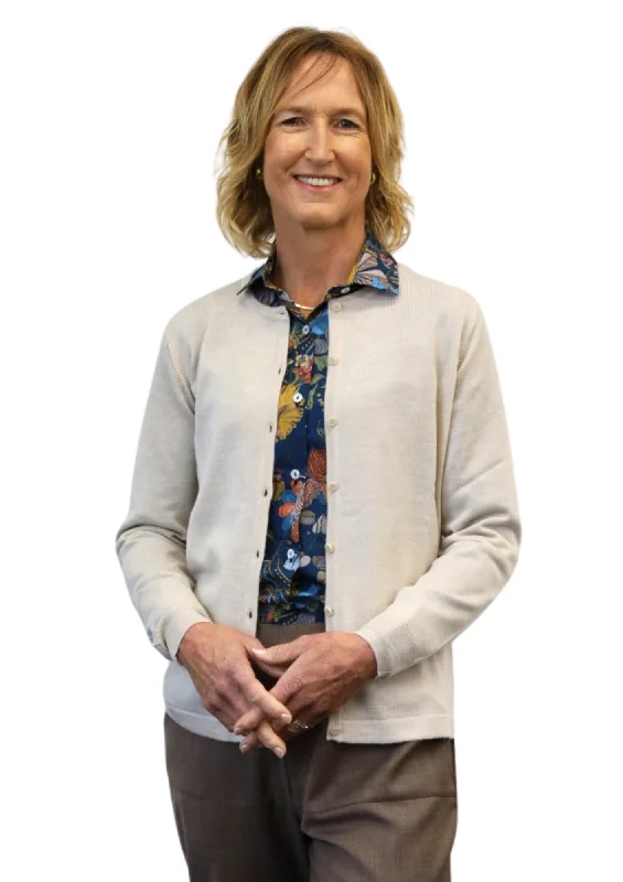 Weekend Deal Classic Merino Button to Neck Cardigan