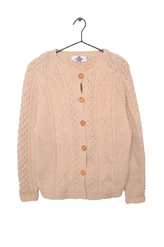 Limited Time Irish Knit Wool Cardigan