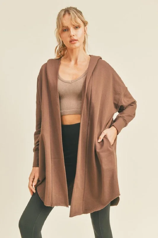 Discount Deals Kimberly C Open Front Longline Hooded Cardigan