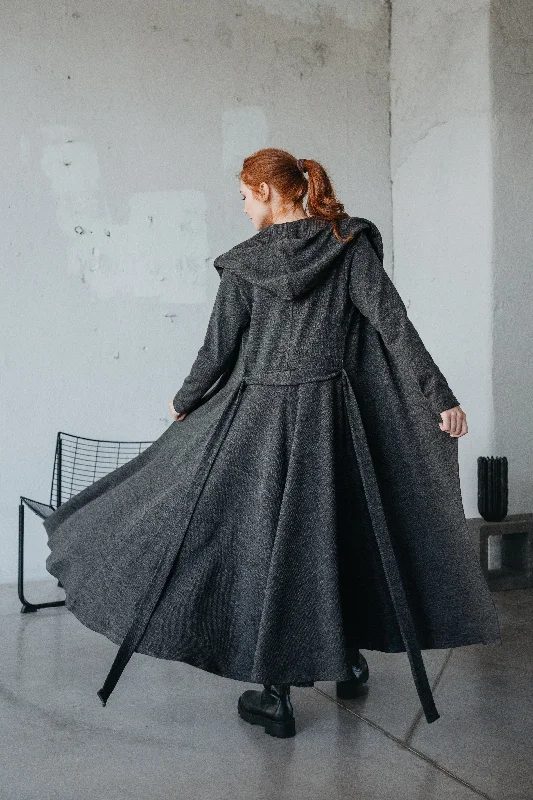 Act Fast Long Hooded Cardigan
