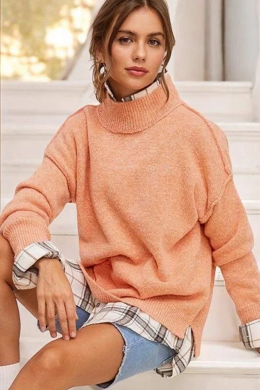 Value Deals Long Sleeve Funnel Neck Sweater