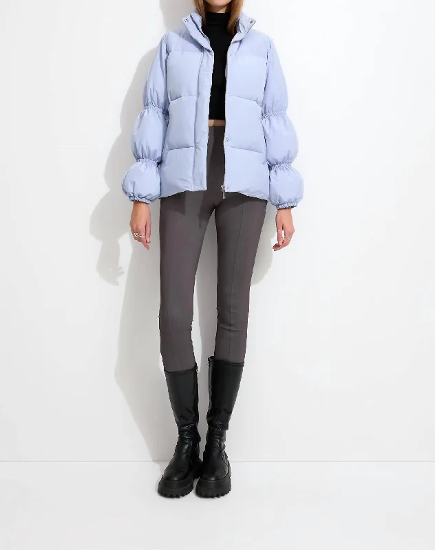 Shop and Save Mariposa Puffer Jacket In Pastel Blue
