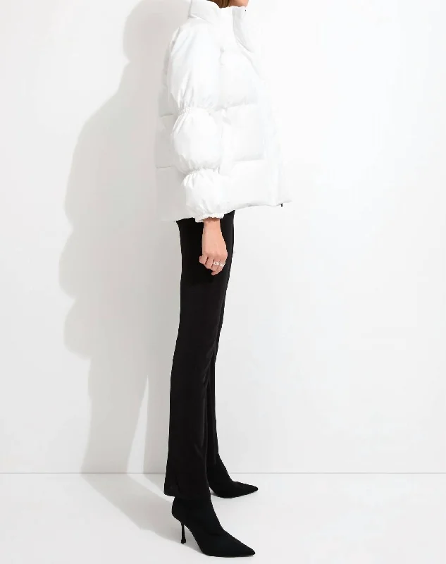 Savings Galore Mariposa Puffer Jacket In White