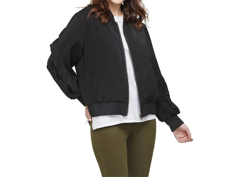 Final Clearance Nolan Bomber Jacket In Black