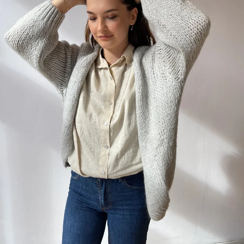 Low Prices ØST London Smila Cardigan in Light Grey