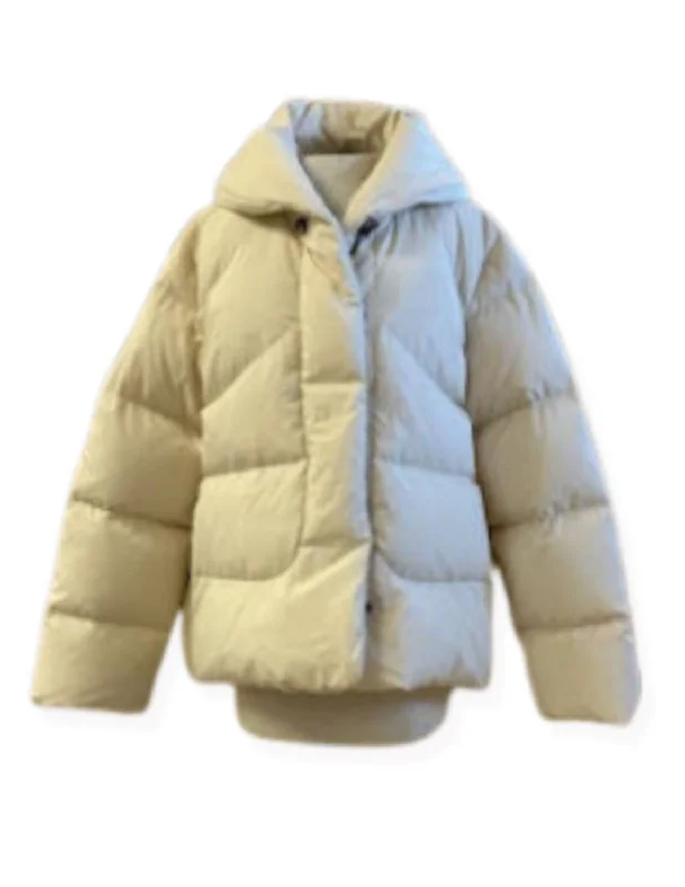 Weekend Flash Sale Puffer Coat In Cream