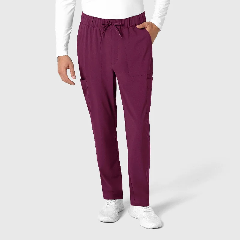 Final Markdown RENEW Men's Tapered Scrub Pant - Wine